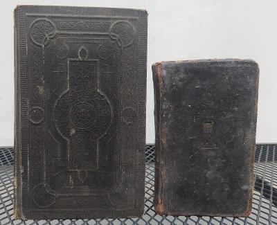 Starožitná Bible svatá (1882)+ kancionál - duchovní písně (1836)
