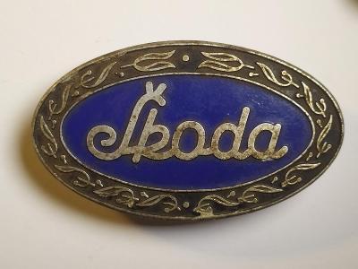 Velmi starý znak z auta. ŠKODA.Rok 1926- 1933!!!
