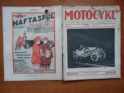 Čas.  MOTOCYKL , Roč. III. , Čís. 8. , srpen 1924