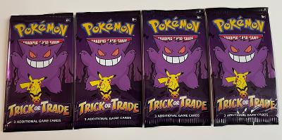 4x Pokemon booster pack Trick Or Trade 