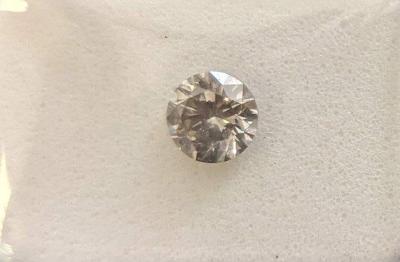 Diamant Brilliant 0.53ct. Light Gray/VS2  AIG Certif.