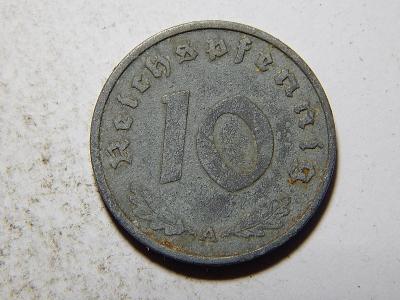 Německo 3. Říše 10 Reichspfennig 1940 A VF č37506