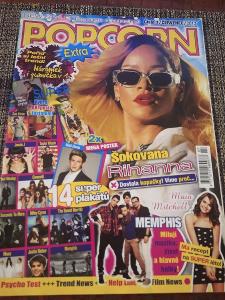 Časopis POPCORN 7/2013 s plakáty! Justin Bieber, Rihanna