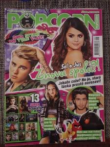 Časopis POPCORN 5/2016 s plakáty! Justin Bieber, Selena Gomez, Lambert