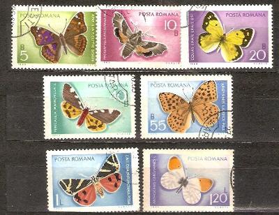 Hmyz motyle Romania 1979 kompl. 