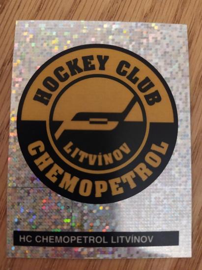 Logo HC Chemopetrol Litvínov #45 Samolepky DS Český hokej 1997 - Hokejové karty