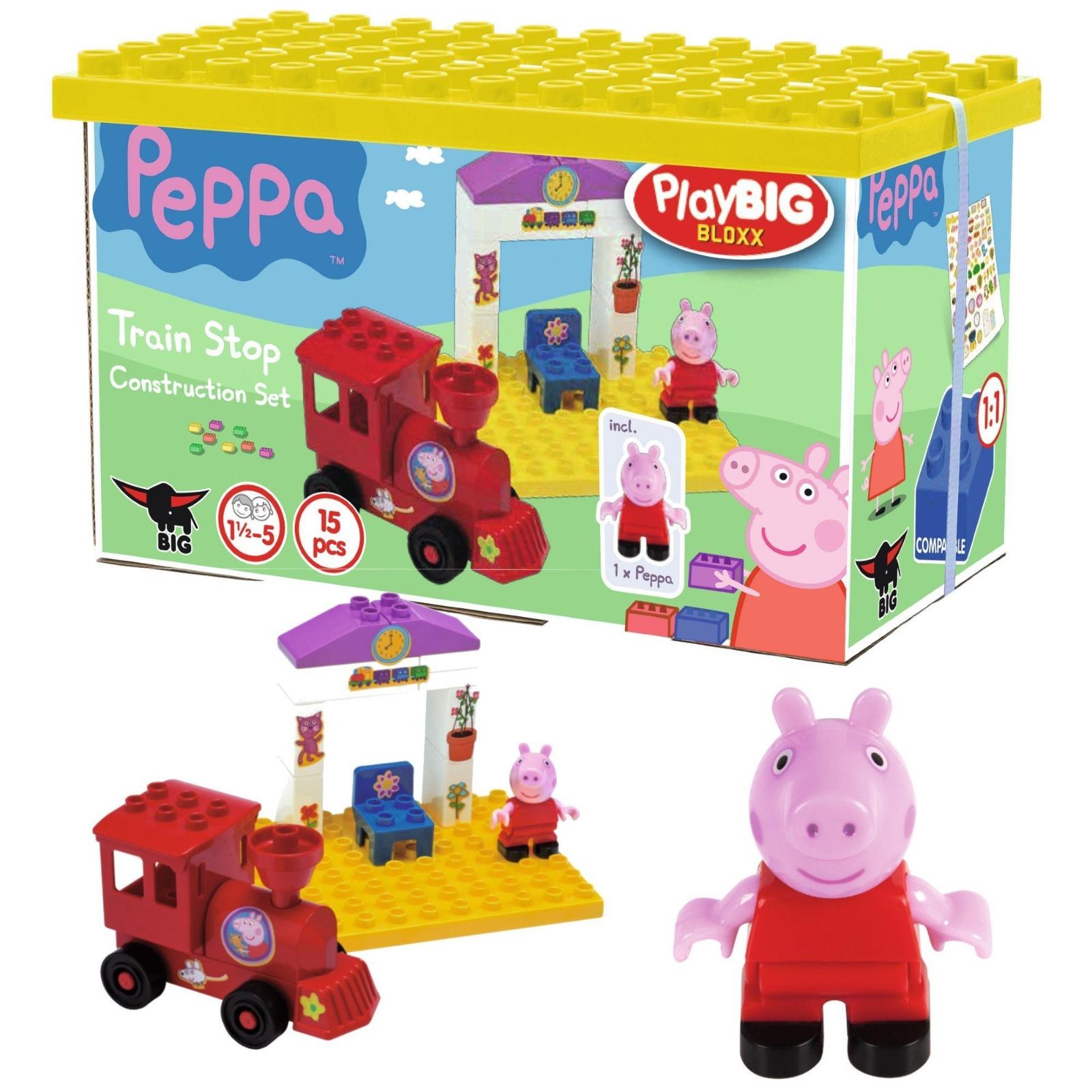 PlayBig BLOXX Peppa Pig železničná zastávka - (K134479) - Deti