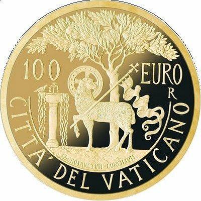 Pamětní zlatá mince, 100EUR Pontifikát papeže Františka 2018