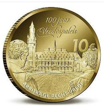 Zlatá mince 10 Eur, Holandsko 2013, 900 Au, 6,72g, proof  