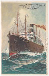 Amerika (zaoceánská loď SS Manchuria) 1923