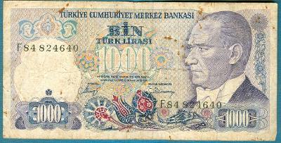 Turecko 1000 lir z oběhu