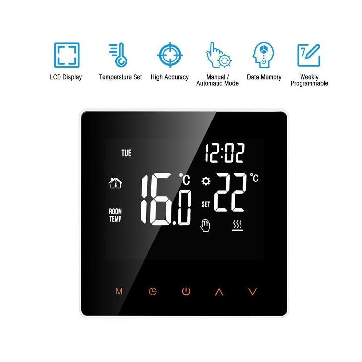Chytrý termostat Digitální regulátor teploty LCD displej - Stavebniny