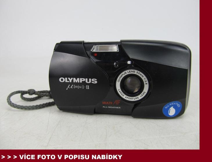 OLYMPUS Mju II - fotoaparát kompakt na film - FUNKČNÍ hezký stav - Fotoaparáty