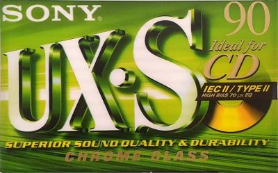 Audio kazeta SONY C-90UXS ( 1999 - 01 EUR) chrome C-60UXSE