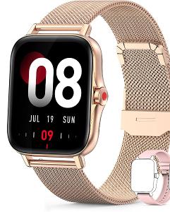 Dámské chytré hodinky SmartWatch/růžově/zlaté/Od 1Kč |017|