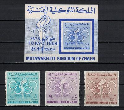 Jemen - královská pošta 1964 "Summer Olympic Games 1964 - Tokyo"