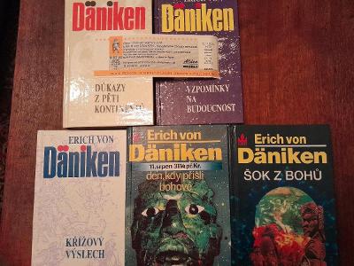 Erich von Daniken 5 knih plus bonus vstupenka z roku 2005