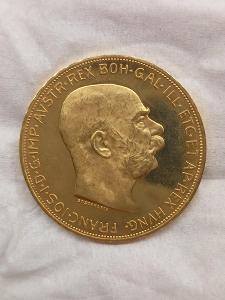 Zlatá 100 Koruna 1915 František Jozef I. stará razba nádherná