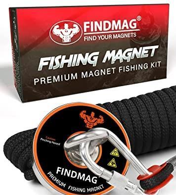 FINDMAG fishing magnet, neodymový/ 680Kg s lanem/ Od 1Kč |019|