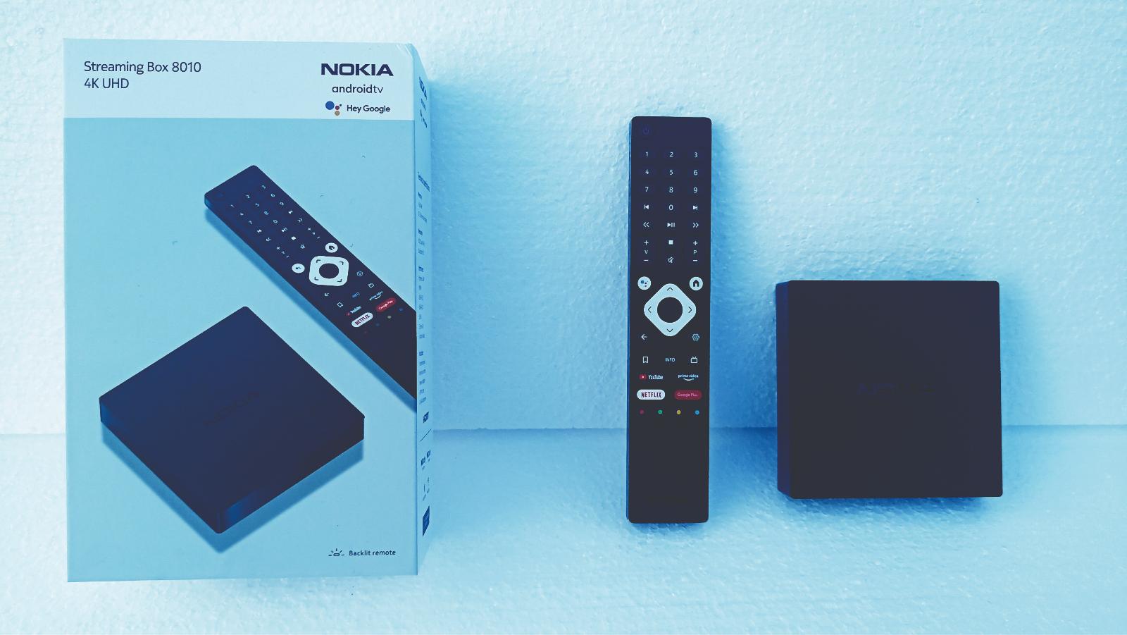 Nokia Streaming Box 8010 Android TV Výtečná kombinace cena/výkon a  nejrychlejší Wi-Fi