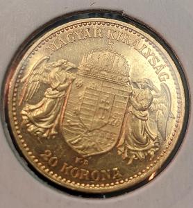 zlata 20 koruna 1905