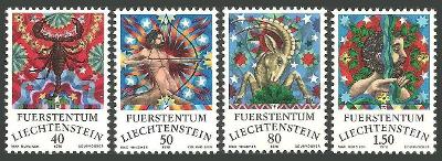 Lichtenštejnsko 1978 Znamení zvěrokruhu Mi# 713-16 Kat 5€ 
