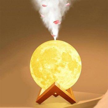 Stolní lampa aroma difuzér tvar měsíc