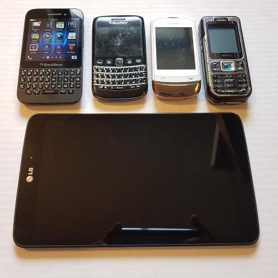 5ks mobilních telefonů a tabletu
