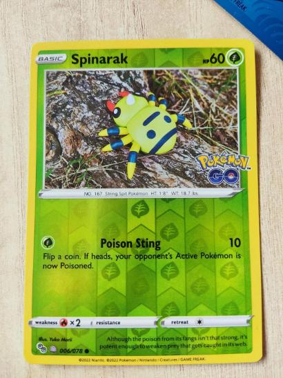 Ditto (Spinarak) Unpeeled - 006/078 - Pokemon Go - Reverse Holo