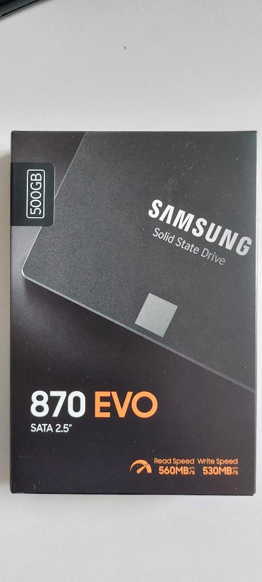 Prodám nový Samsung SSD 870 EVO SATA 2,5" 500GB - Počítače a hry