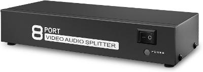 TNP AV Splitter RCA Composite Video L/R Audio Splitter