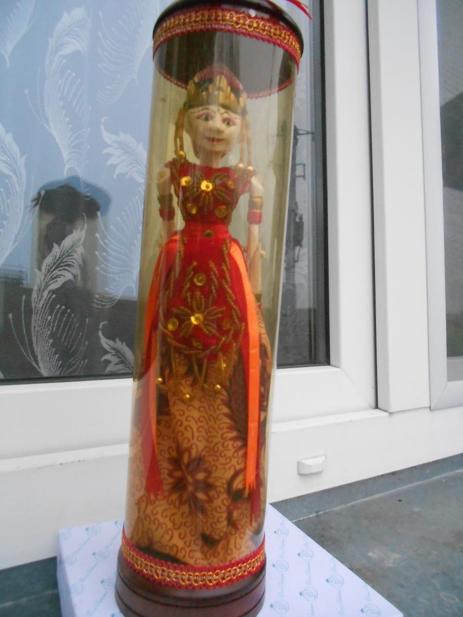 Dřevěná panenka dovoz Thajsko - Zberateľstvo