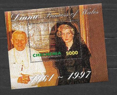 Čečensko - princezna Diana a papež Jan Pavel II. **