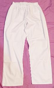 19x Dlouhé bílé pracovní kalhoty -nepoužité !!!