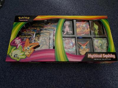 Pokémon TCG Mythical Squishy Premium Collection Box Anglický