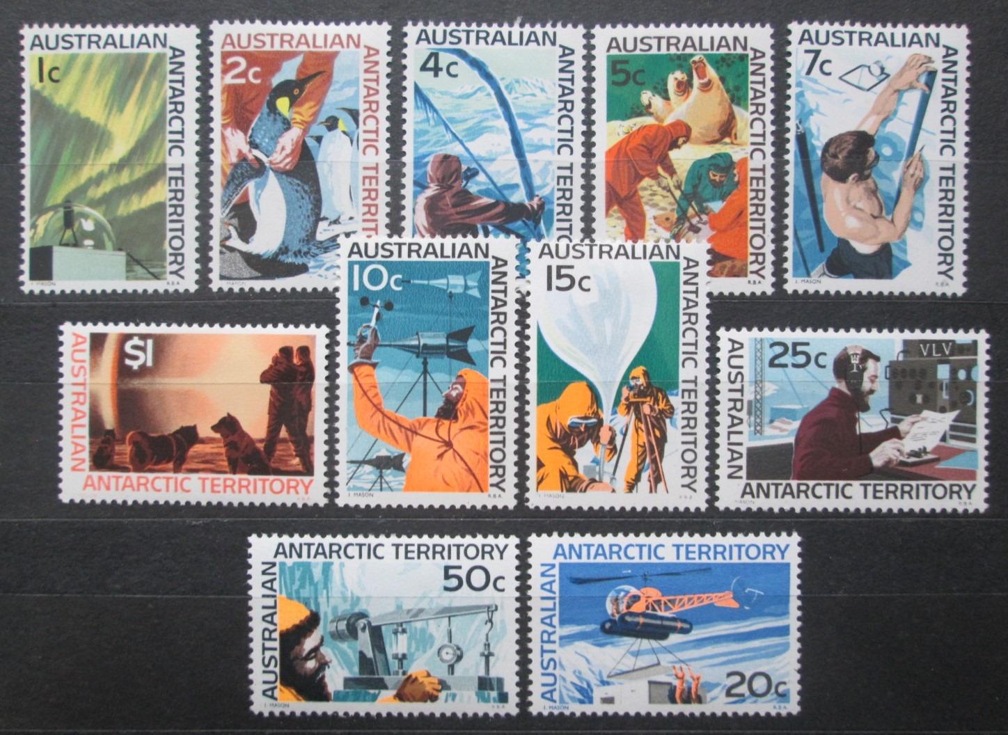 Austrálska Antarktída 1966-68 Prieskum TOP SET Mi# 8-18 Kat 75€ 0377 - Filatelia