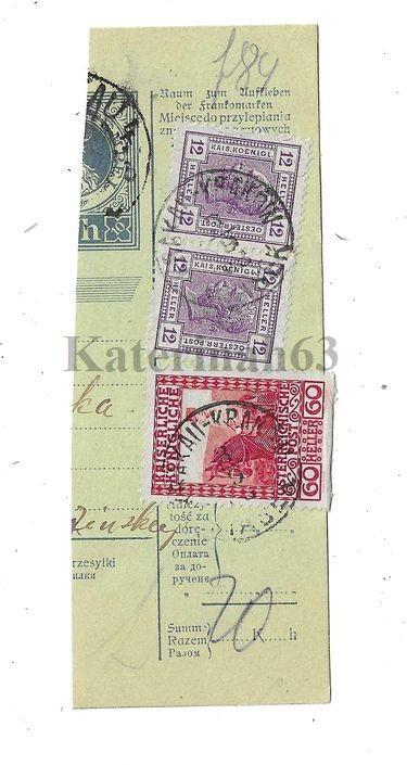 RU - Smíšená -1907+1908 - Krakow (Piasek) - Známky 12 hal - Hledané !! - Filatelie