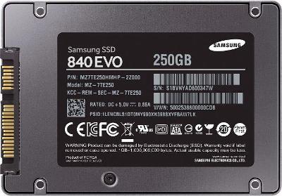 Samsung 840EVO SSD 250GB, 2,5" SATA, nepoužitý
