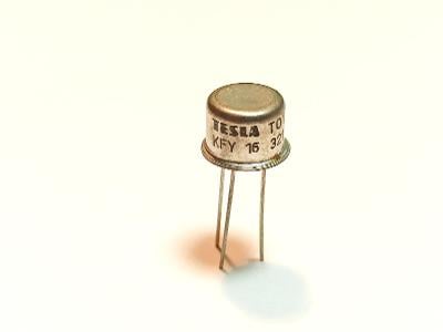 Tranzistor KFY16 - TESLA - 75V, 500mA, 800mW, PNP - NOS