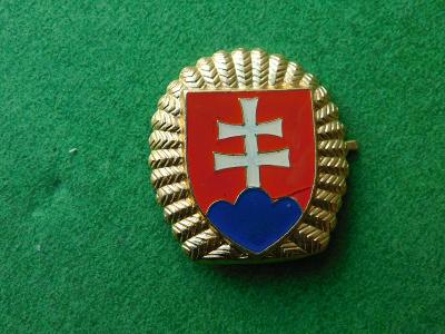 Vojenský čepicový odznak Slovenska nepoškozeno pěkný stav