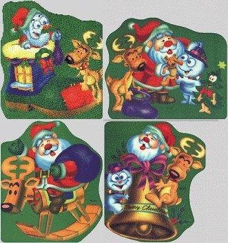 Nová vánoční podložka pod myš Christmass-Pad, 4 motivy,6mm pěnová guma