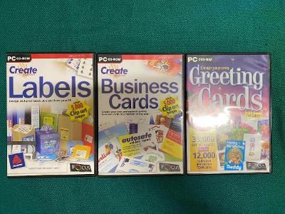 Cliparts Labels Cards Set PC 2CD 1DVD