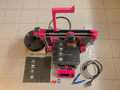 3d tiskárna Prusa MK3S pastelově růžovo-fialová