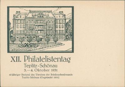 10B5345 Výstava známek Teplice 1931 