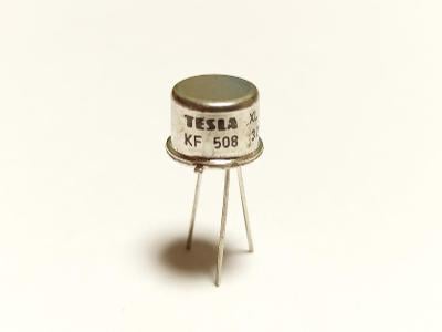 Tranzistor KF508 - TESLA - 50V, 500mA, 800mW, NPN - NOS