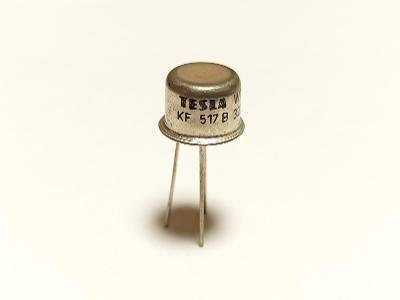 Tranzistor KF517B - TESLA - 30V, 600mA, 800mW, PNP - NOS