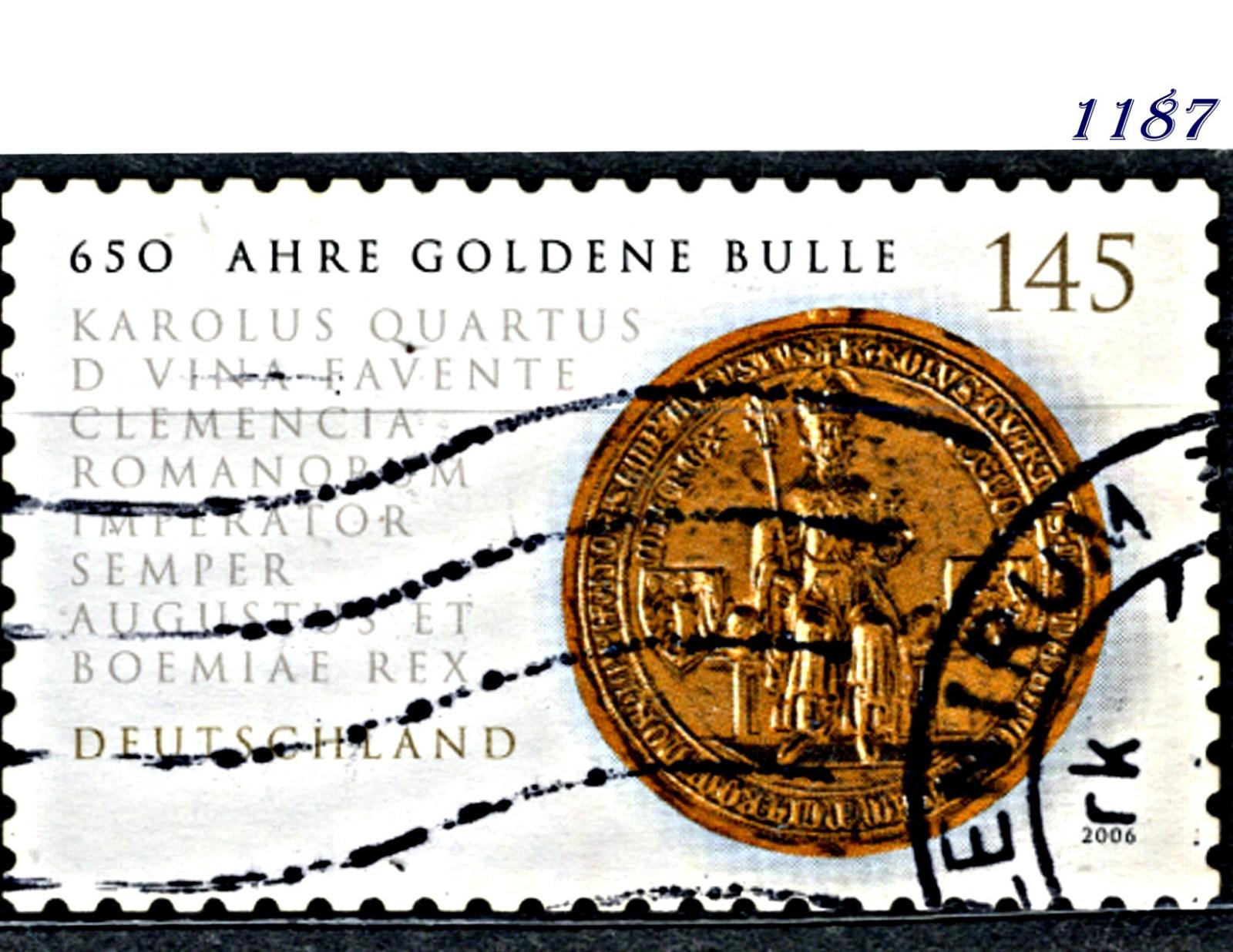 Německo 2006, zlatá pečeť Zlaté buly Karla IV. - Známky Evropa