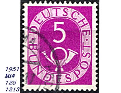 BRD 1951, číslo s trubkou