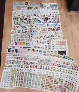 Konvolut přes 21.000 ks poštovních známek ve blocích 