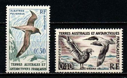 ** T.A.A.F. 1959: PTÁCI (albatros, chaluha), kat. 0,80 Mi€